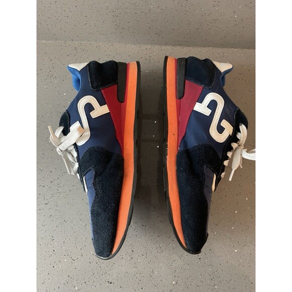 OPP 0S173168 French Navy Blue Orange Sneakers Men Size 10.5 main image 13
